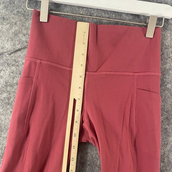 Athleta Leggings XS Petite Victorian Berry Salutation Stash Pocket Tight Workout - Picture 10 of 16